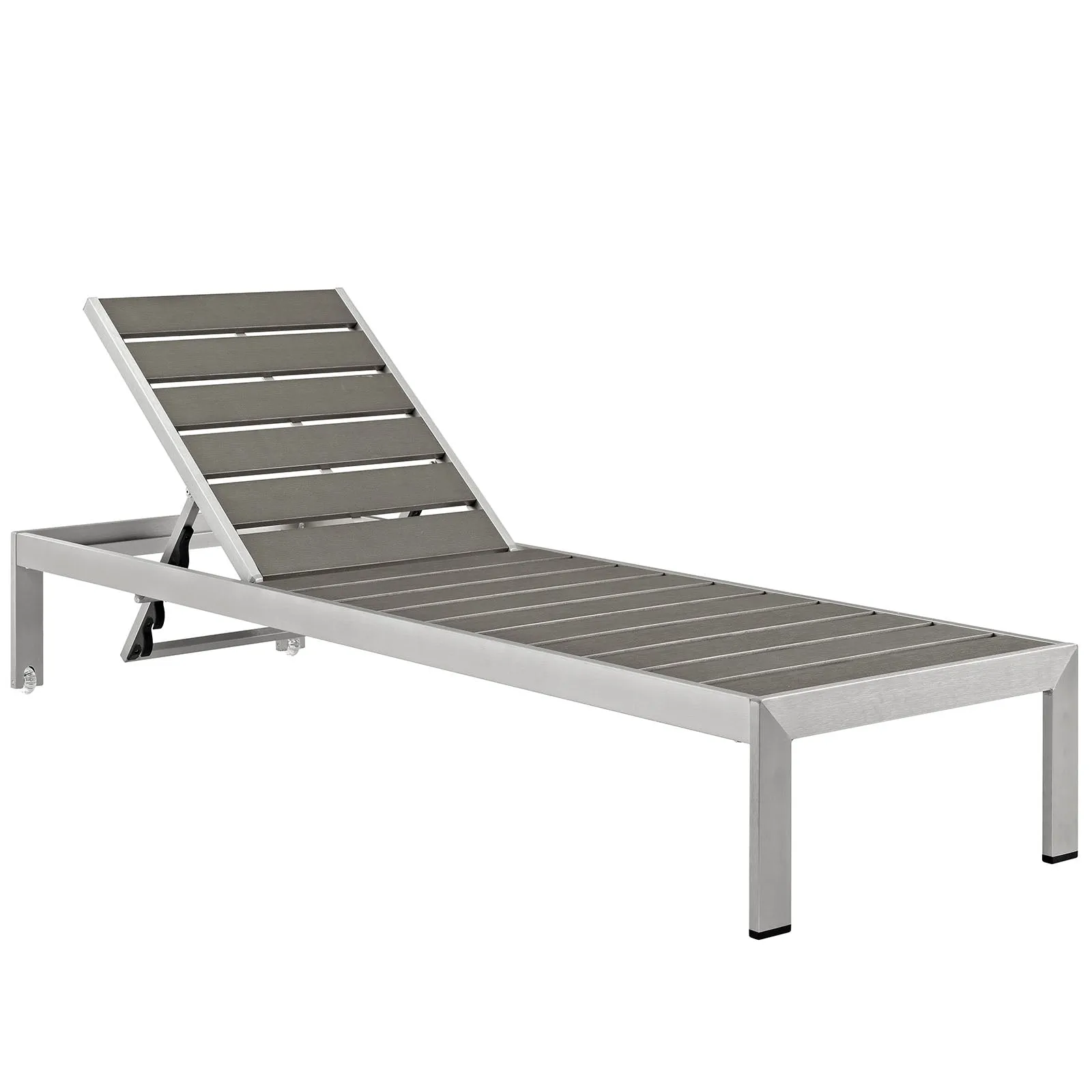 Shore Chaise Outdoor Patio Aluminum Set of 6 by Modway