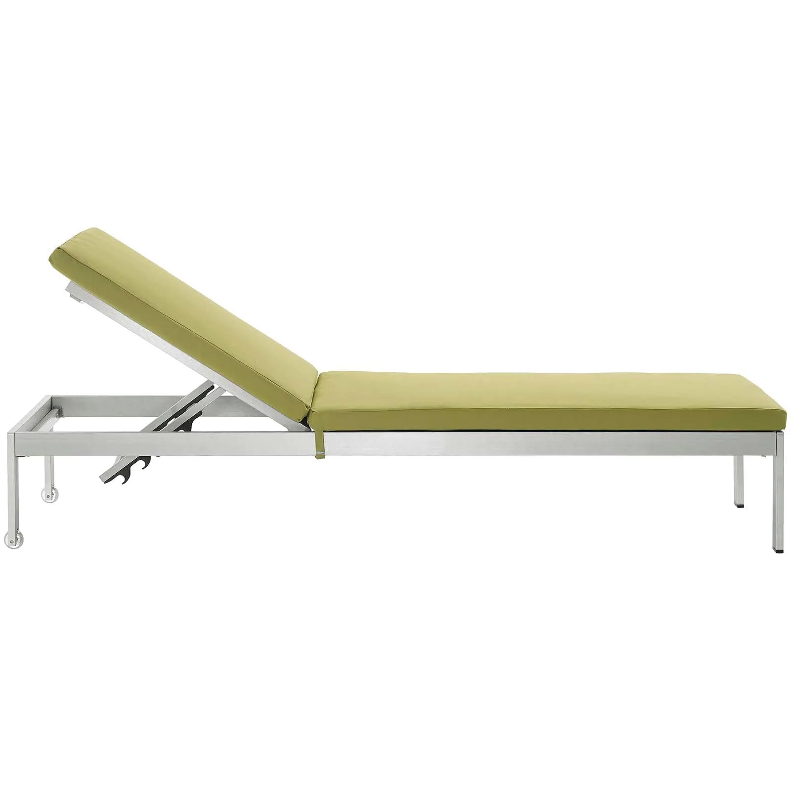 Shore Chaise with Cushions Outdoor Patio Aluminum Set of 2 by Modway