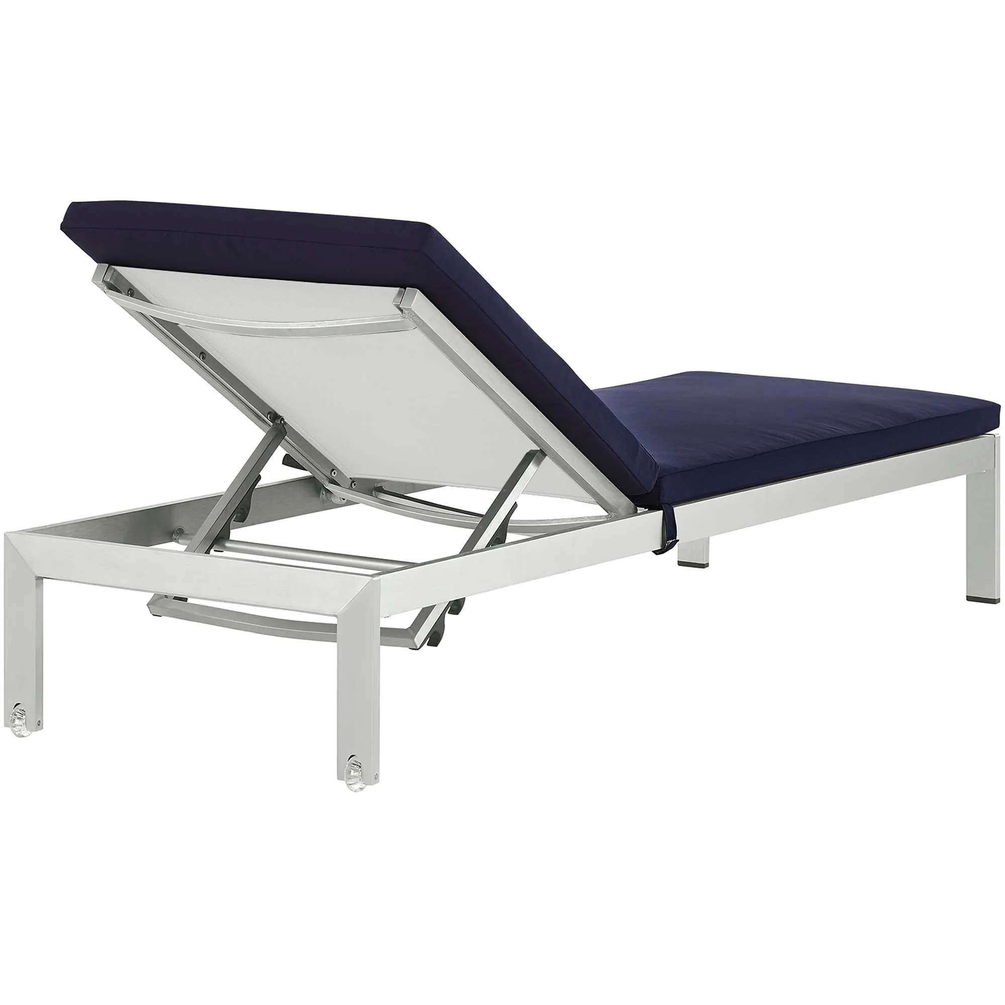Shore Outdoor Patio Aluminum Chaise with Cushions by Modway