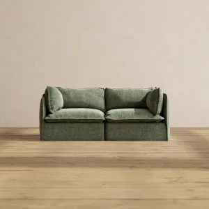 Slipcover Only - Modular Performance 2-Seater | Heirloom Velvet in Willow
