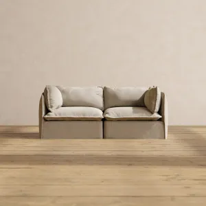 Slipcover Only - Modular Performance 2-Seater | Luxury Velvet in Dune