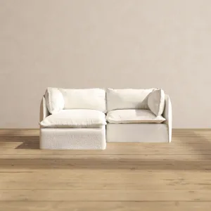 Slipcover Only - Modular Performance 2-Seater Sectional | Knit Boucle in Mousse