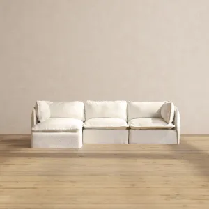 Slipcover Only - Modular Performance 3-Seater Sectional | Knit Boucle in Mousse