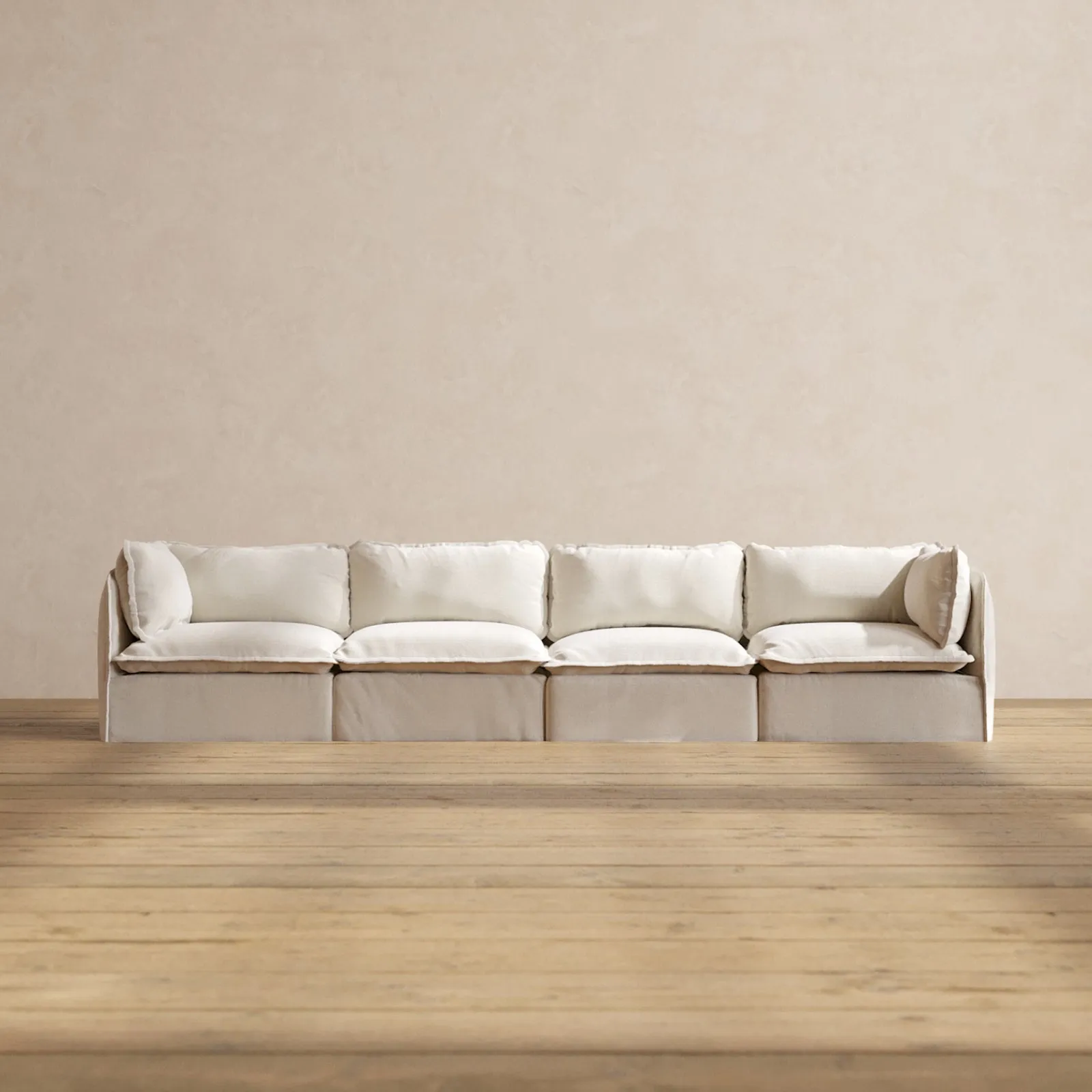 Slipcover Only - Modular Performance 4-Seater | Blended Weave in Flour