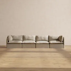 Slipcover Only - Modular Performance 4-Seater | Luxury Velvet in Dune