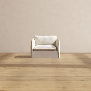 Slipcover Only - Modular Performance Armchair | Blended Weave in Flour