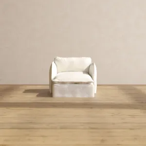 Slipcover Only - Modular Performance Chaise Armchair | Knit Boucle in Mousse