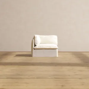 Slipcover Only - Modular Performance Corner Chair | Knit Boucle in Mousse