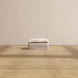 Slipcover Only - Modular Performance Ottoman | Blended Weave in Oat