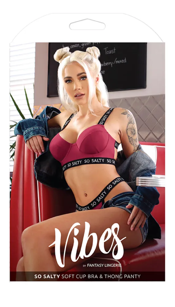 So Salty Soft Cup Bra & Thong Panty