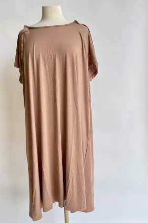 Soft as Butter Labor & Delivery Gown in Mocha