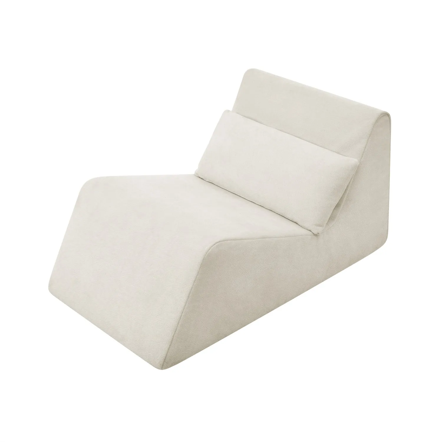 Streamdale Beige Memory Foam Bean Bag Chair