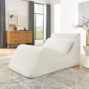 Streamdale Beige Memory Foam Bean Bag Chair