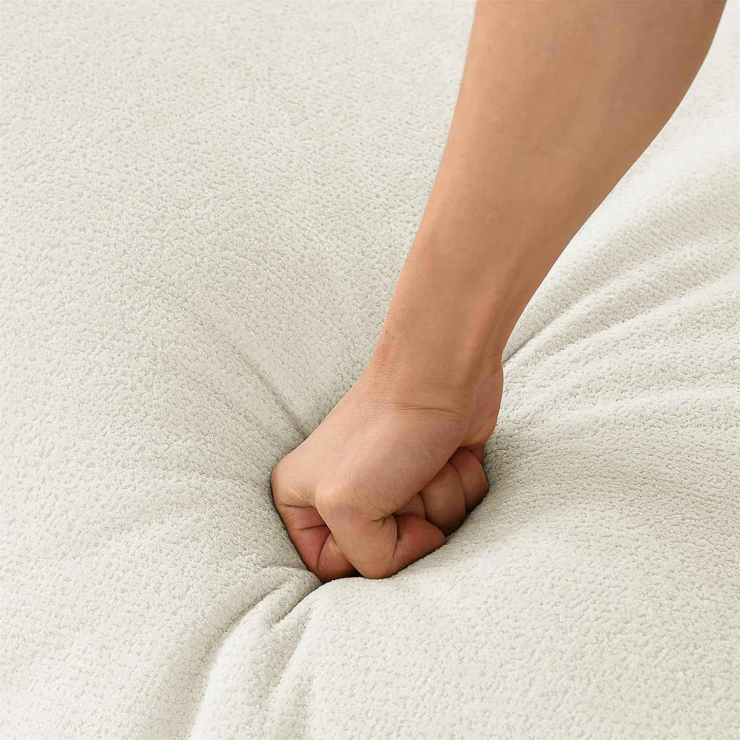 Streamdale Beige Memory Foam Bean Bag Chair