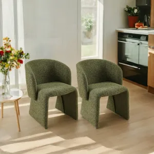 Streamdale Green Accent Chair for Living Room, 2 Pack