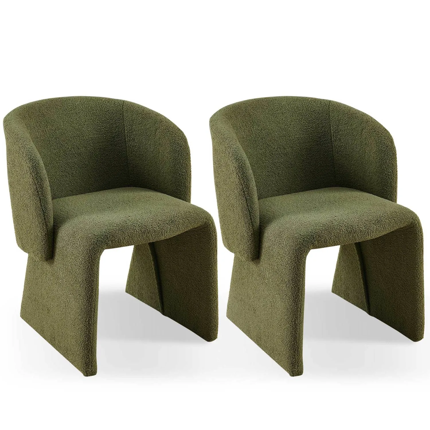 Streamdale Green Accent Chair for Living Room, 2 Pack