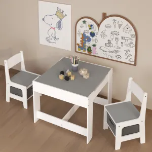 Streamdale Kids 3-in-1 Activity Table & Chair Set with Storage