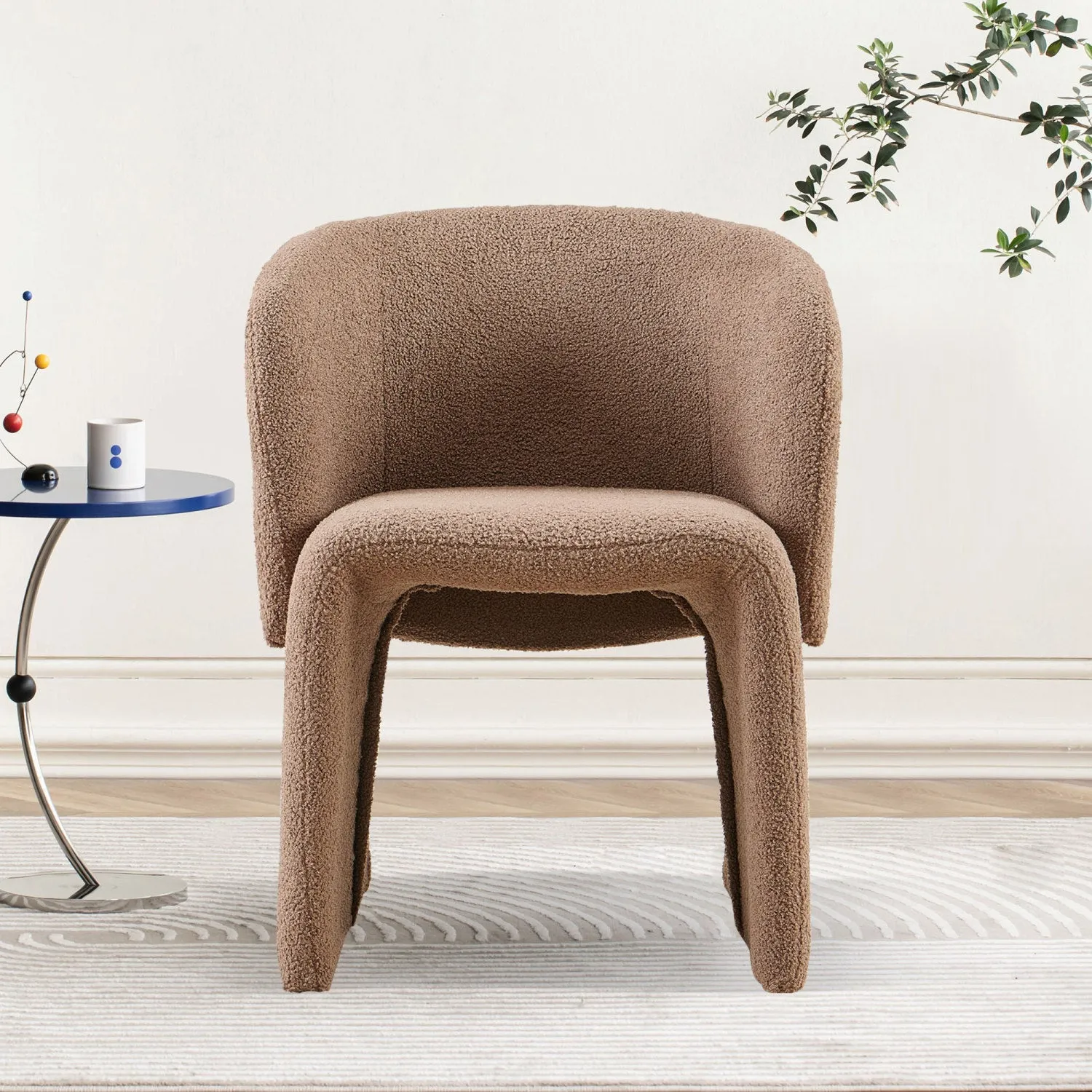 Streamdale Modern Brown Accent Chair for Living Spaces