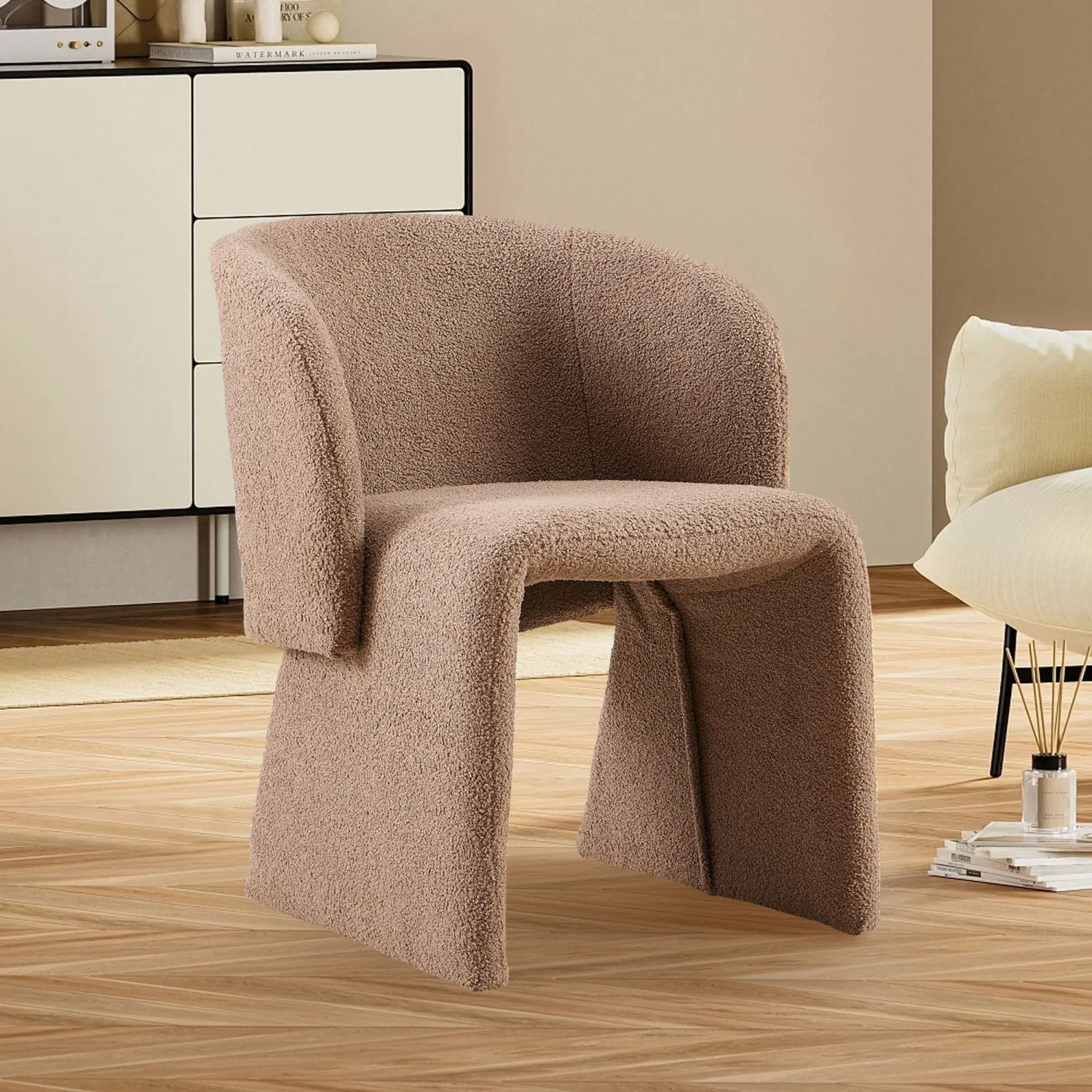 Streamdale Modern Brown Accent Chair for Living Spaces