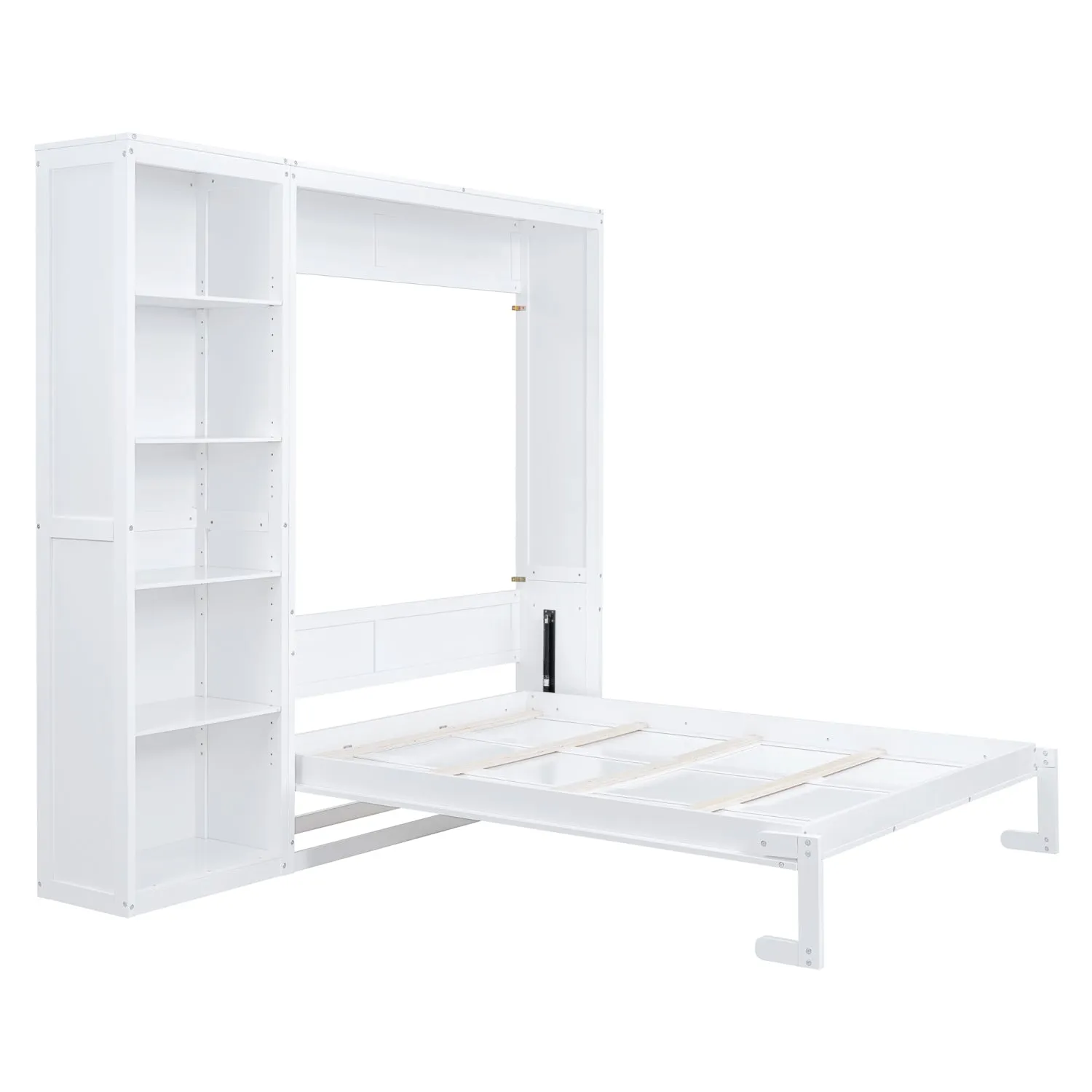 Streamdale Queen Size Murphy Bed Wall Bed with Shelves