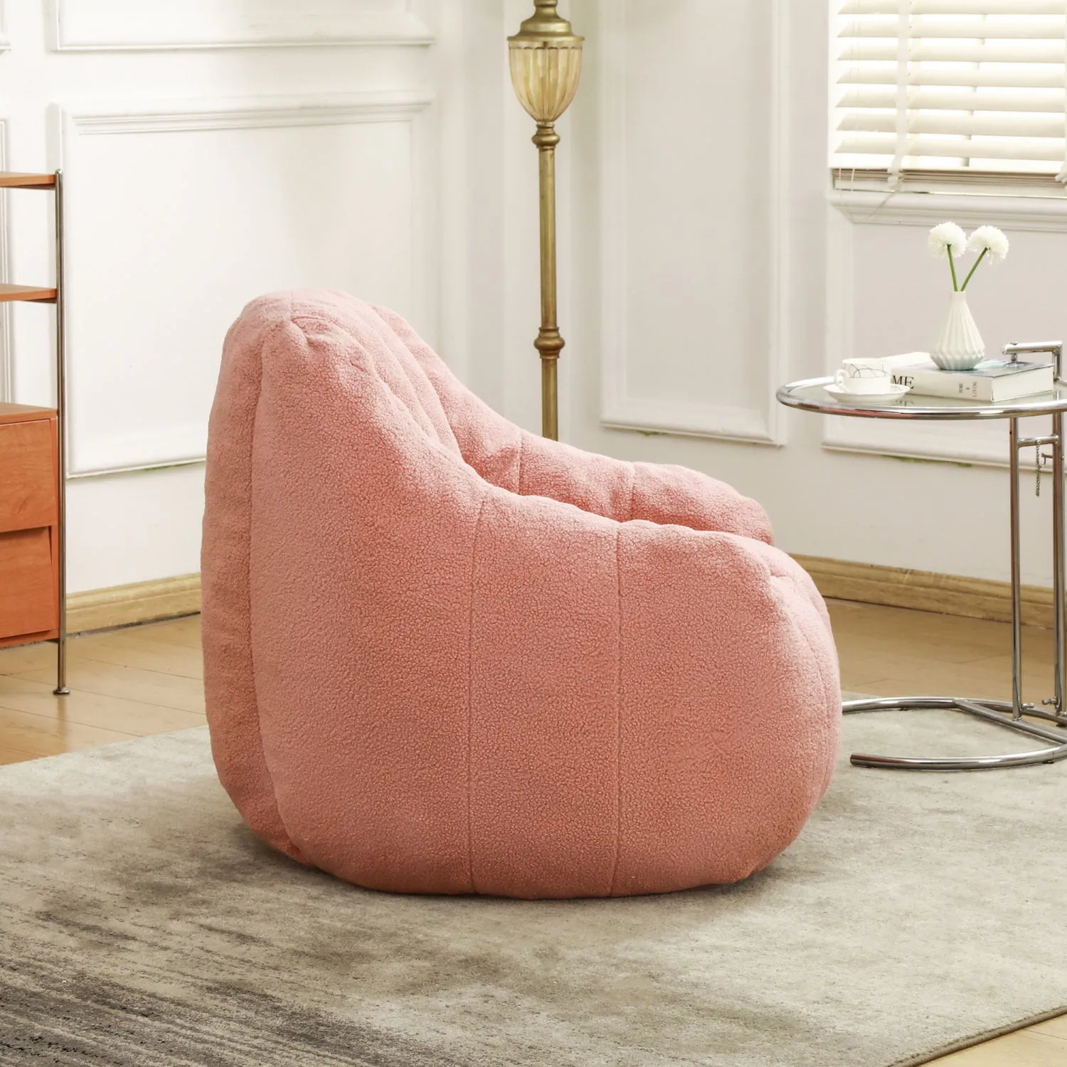 Streamdale Tufted Bean Bag Chair with Memory Foam Filling