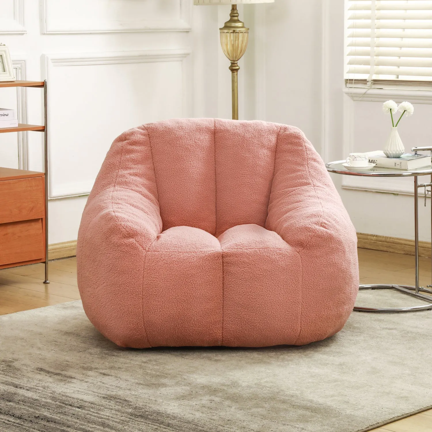 Streamdale Tufted Bean Bag Chair with Memory Foam Filling
