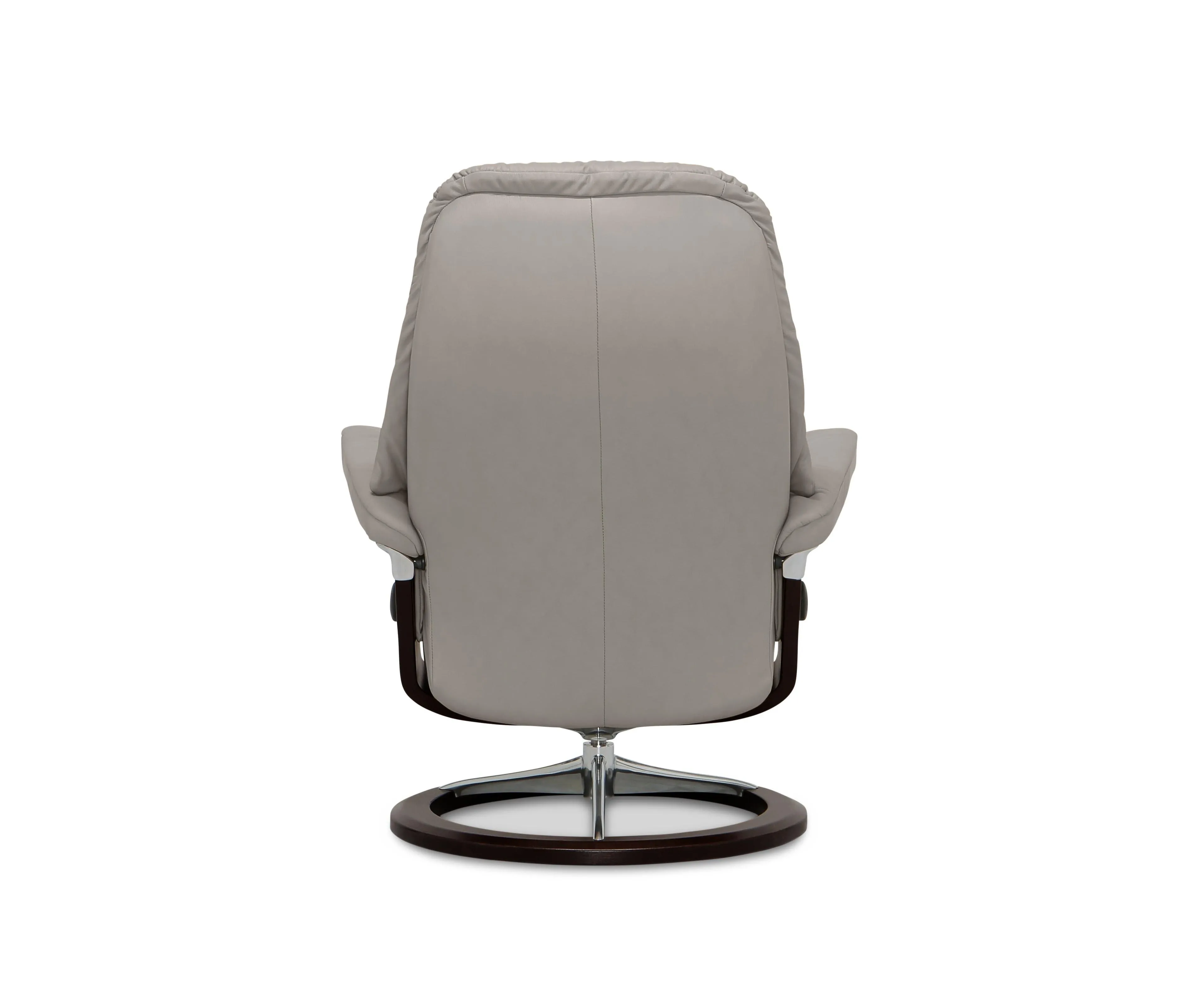 Stressless® Sunrise Recliner & Ottoman with Signature Base - Silver Grey