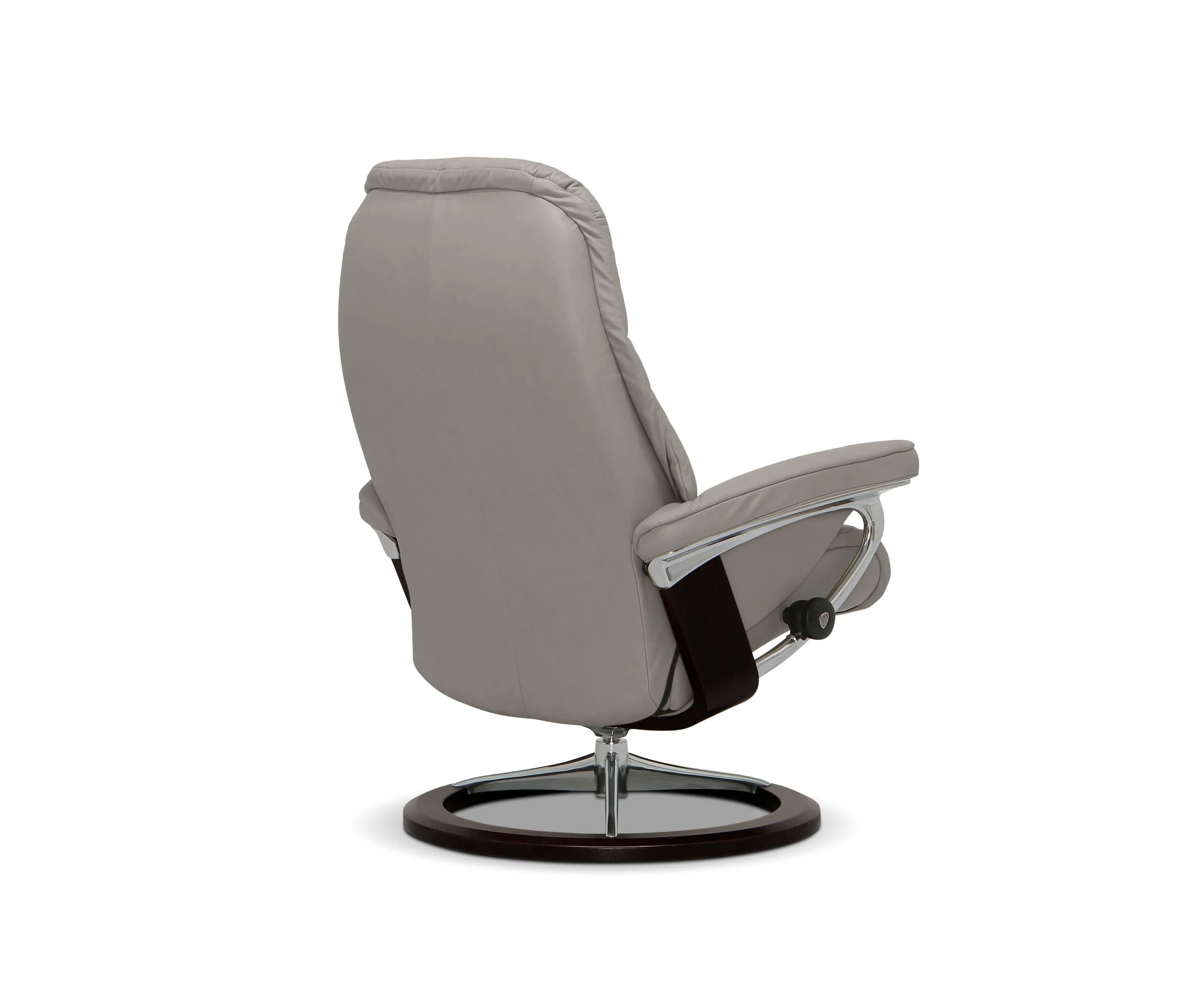Stressless® Sunrise Recliner & Ottoman with Signature Base - Silver Grey