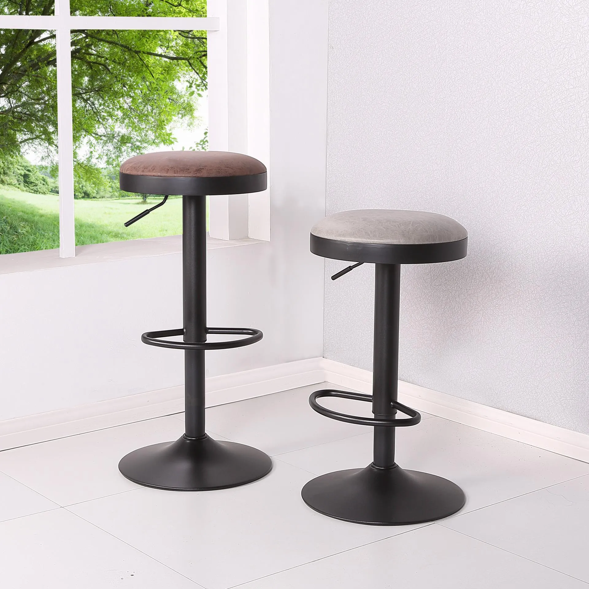 Vail Bar Stool Set of 2 VINTAGE COFFEE