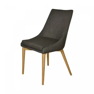 Vellaro Side Chair - Dark Grey/Natural - Set of Two