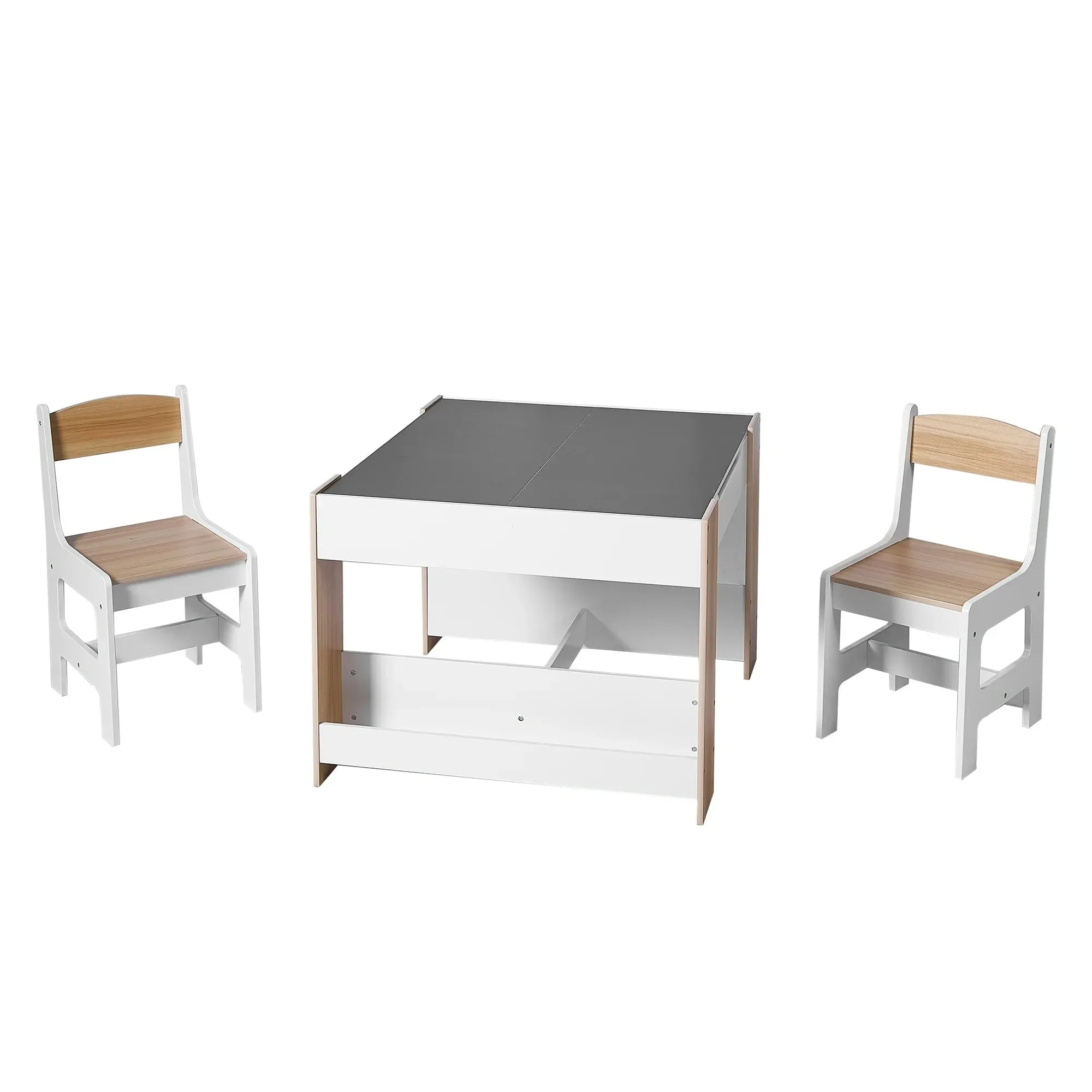 Your Zone TF14038 Activity Storage Table & Chair, White, Age 3 